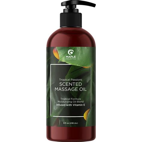 Tropical Scented Massage Oil For Intimacy Maple Holistics