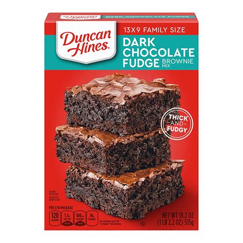 Duncan Hines Dark Chocolate Fudge Brownie Mix 515 G Online At Best Price Cake And Dessert Mixes