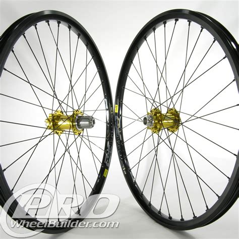 Mavic Ex Blk Rims Hadley Mtb Disc Gold Hubs Dt Champion Blk Spokes