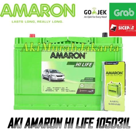 Promo Aki Mobil Toyota Fortuner Nx L D L Amaron Hi Life V