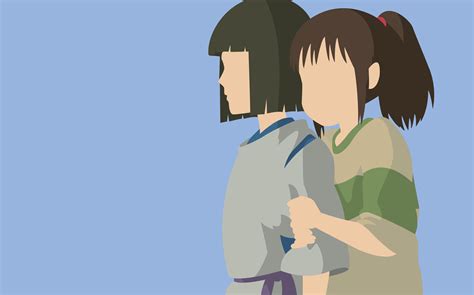 1920x1080 Chihiro Spirited Away Haku Spirited Away Wallpaper Png
