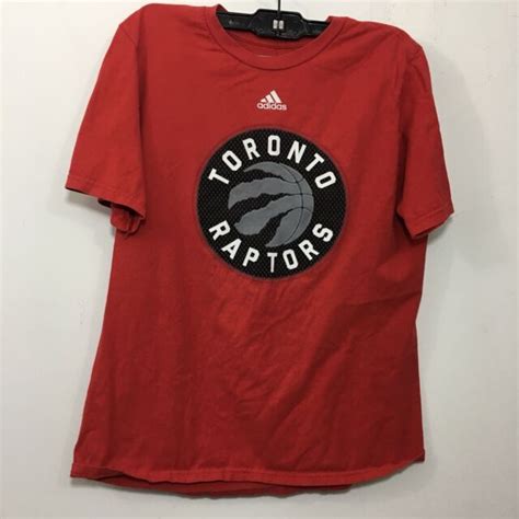 Toronto Raptors Adidas Youth Kids Red Primary Logo Nba Basketball T