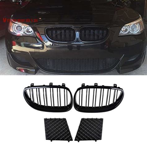 Front Left And Right Kidney Grille Dual Line Lower Bumper Grill