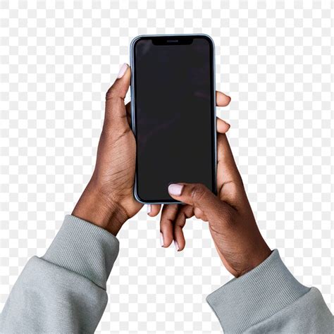 Hands Holding Smartphone Transparent Png Premium Png Sticker Rawpixel