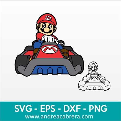 Mario Kart Vector Svg Dxf Eps Png