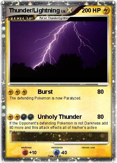 Pokémon Thunder Lightning 1 1 - Burst - My Pokemon Card