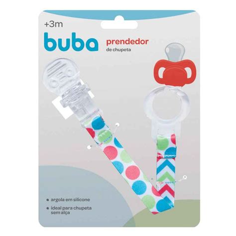 Prendedor Chupeta Buba C Argola Silicone M Fem Preto Lari Moon