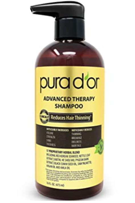 Pura D Or Oz Advanced Therapy Shampoo Reduces Hair Thinning