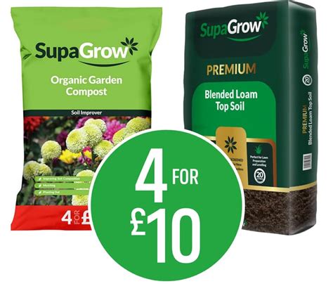 Supagrow Organic Garden Compost 50l Premium Blended Topsoil 20l Buy4