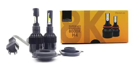 Kit Super Led Techone H4 8000k 12v 24v Code Frete Grátis