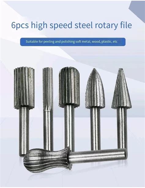 Set Of Hardened High Speed Steel Rotary Files Rotary Engraving Rotary