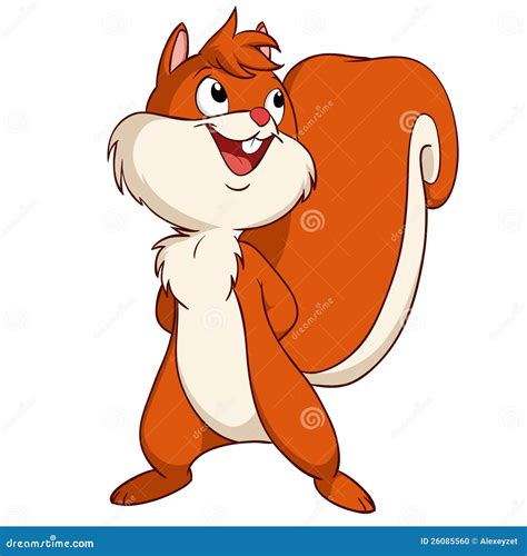 Cartoon Girl Squirrel