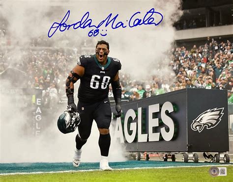 Jordan Mailata Signed 11x14 Philadelphia Eagles Photo Bas Itp Sports Integrity