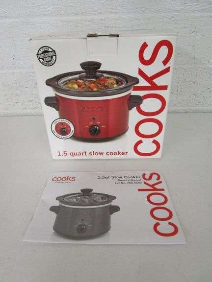 Cooks 1 5 Quart Slow Cooker Oberman Auctions