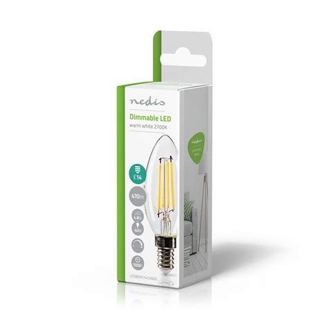 Led Filament Bulb E Candle W Lm K Warm White