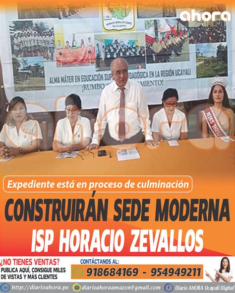 CONSTRUIRÁN SEDE MODERNA ISP HORACIO ZEVALLOS Diario Ahora