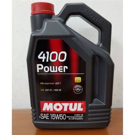 READY STOCK Motul 4100 POWER 15W 50 15W50 Engine Oil 4L Shopee