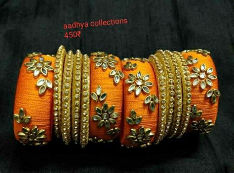 Beautiful Silk Thread Bangle Set Thread Bangles Design Silk Thread