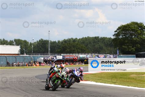 Leon Haslam Kawasaki Racing Team Alex Lowes Pata Yamaha Donington