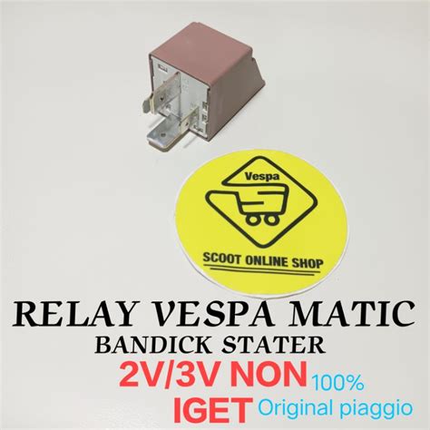 Jual Relay Stater Starter Vespa Lx S Lxv Sprint Primavera Gts V V