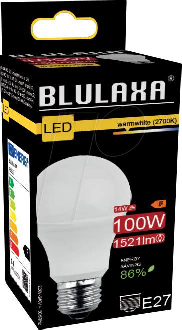 BLULAXA 48356 LED SMD Lamp A60 E27 14 W 1521 Lm WW At Reichelt Elektronik