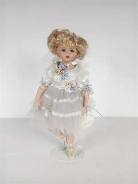 Leonardo Knightsbridge Collection Sasha Ballerina Porcelain Doll On Stand £1199 Picclick Uk