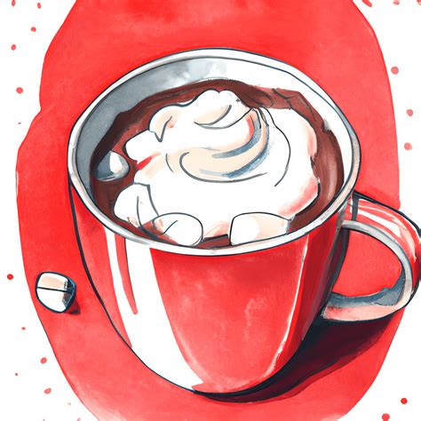 Hot Cocoa Watercolor Graphic Creative Fabrica