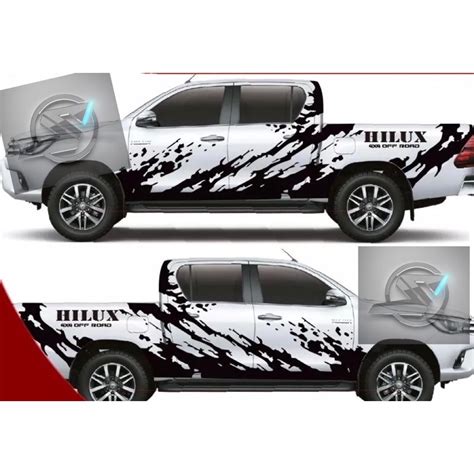 Ready Stock Toyota Hilux Car Body Vinyl Decal Sticker Shopee Malaysia