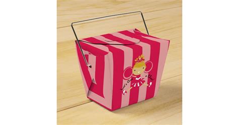 Krw Pink Cheerleader Party Take Out Favour Box Zazzle