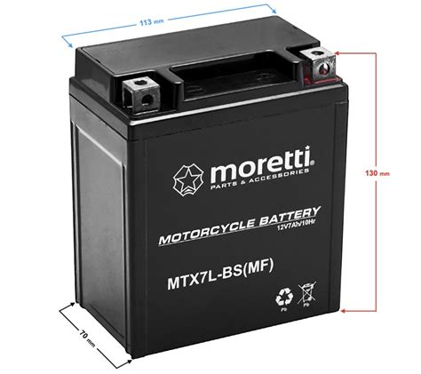 Akumulator Moretti AGM Gel MTX7L BS Moretti Motoryzacja EMPIK