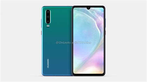 Huawei P30 renders suggest triple-cameras, in-display fingerprint scanner