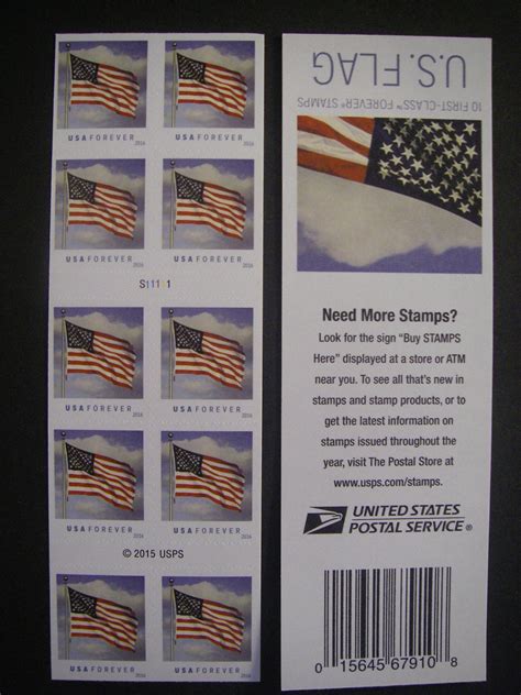 Scott 5054a Forever U S Flag Pane Of 10 S11111 Mnh Booklet Beauty United States General