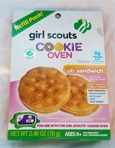 Lot Of 2 Girl Scouts Cookie Oven Refill Kit Pb Sandwich Peanut Butter