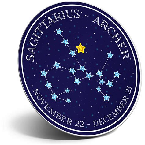 Awesome Fridge Magnet Sagittarius Constellation Star Space Horoscope