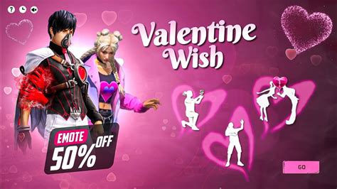 14 ফবরযর সপশল VALENTINE WISH EVENT FREE FIRE VALENTINE