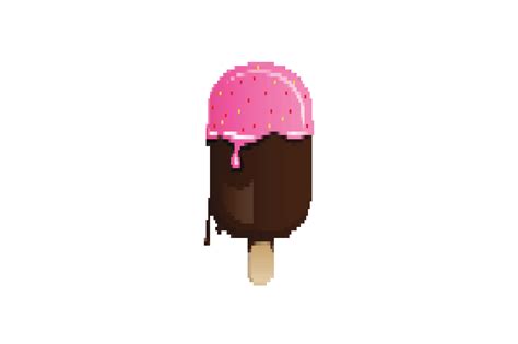 Ice Cream Pixel Art Graphic By Jonakh32 · Creative Fabrica