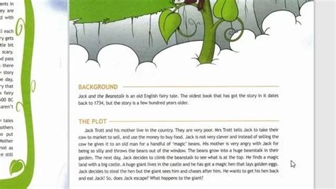 Spotlight 5 Reader//Jack and the Beanstalk стр.4,5,6,7,26 //Джек и ...
