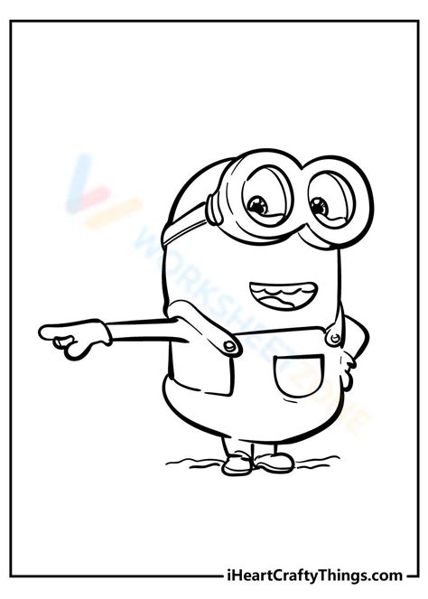 Pointing Minion Worksheet