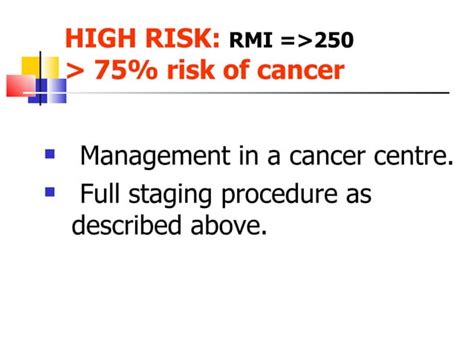 Management Of Ovarian Cysts In Postmenopausal Women