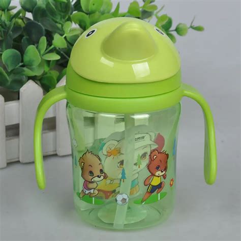 380ml Baby Water Bottle Kid Bottles With Straw Child Drinking Bottle ...