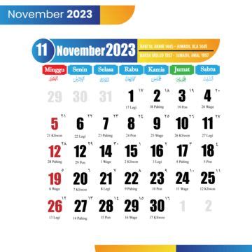 A Calendar For November And December With The Month Numbers In Blue