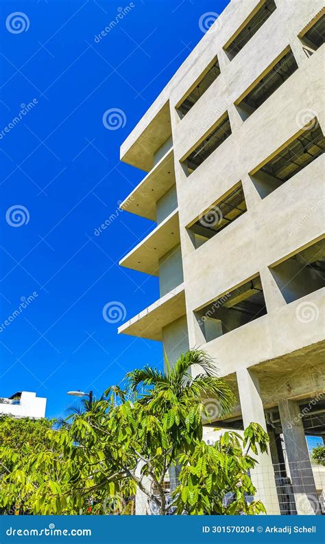 Build A Hotel Complex Construction Sites Playa Del Carmen Mexico Stock