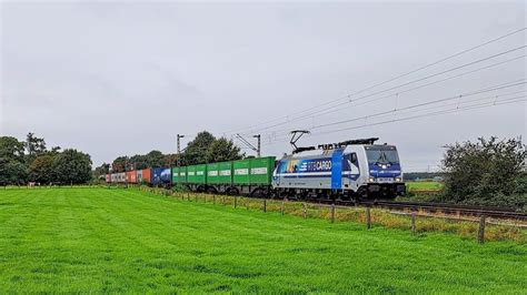 RTB 186 297 Komt Met Een Containertrein Door Hamminkeln D YouTube