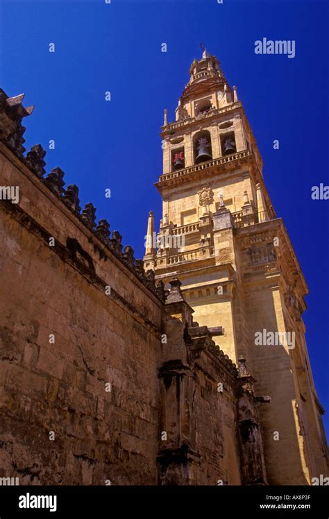 Minaret Bell Tower Mezquita Mosque Cathedral Of Cordoba Great