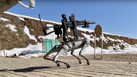 Robot Dogs Now Have Assault Rifles Mounted On Their Backs (Updated)