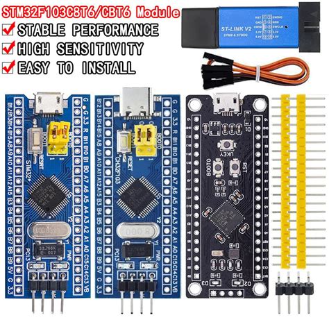 Stm32f411 St Link V2下載編程器的stm32f103c8t6 Arm Stm32最小系統開發板st 蝦皮購物