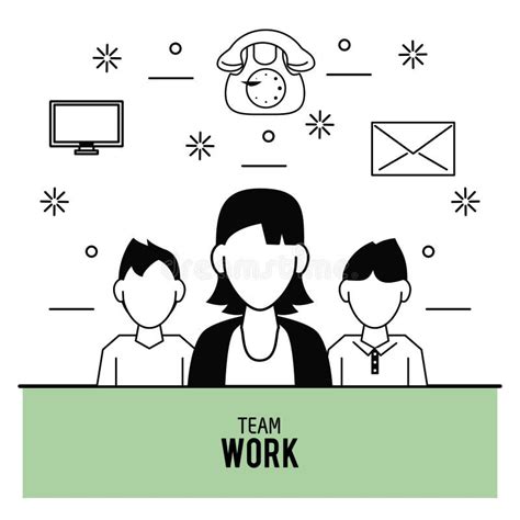 Teamwork Icons Design Stock Vector Illustration Of Conceptual 110523627