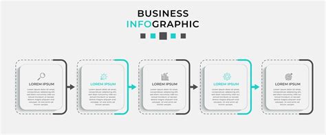 Plantilla De Negocio De Diseño Infográfico Con Iconos Y 5 Opciones O Pasos 3134473 Vector En