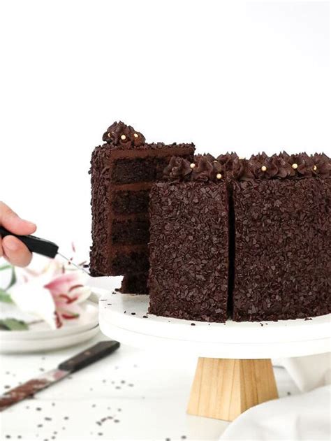 Rich Dark Chocolate Layer Cake With Sour Cream Frosting Recipe The