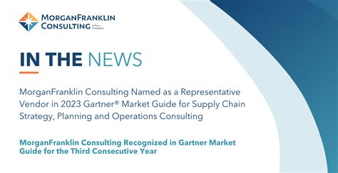 Morganfranklin Consulting Named As A Representative Vendor In 2023 Gartner® Market Guide For